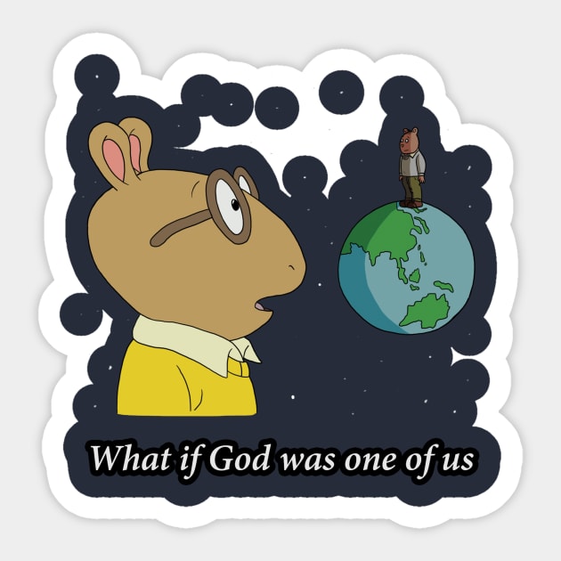 What if God Sticker by SketcheadEvan